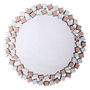 Voir la diapositive 1 : Paris Prix Miroir Mural Design  Mosaic  80cm Argent & Rose