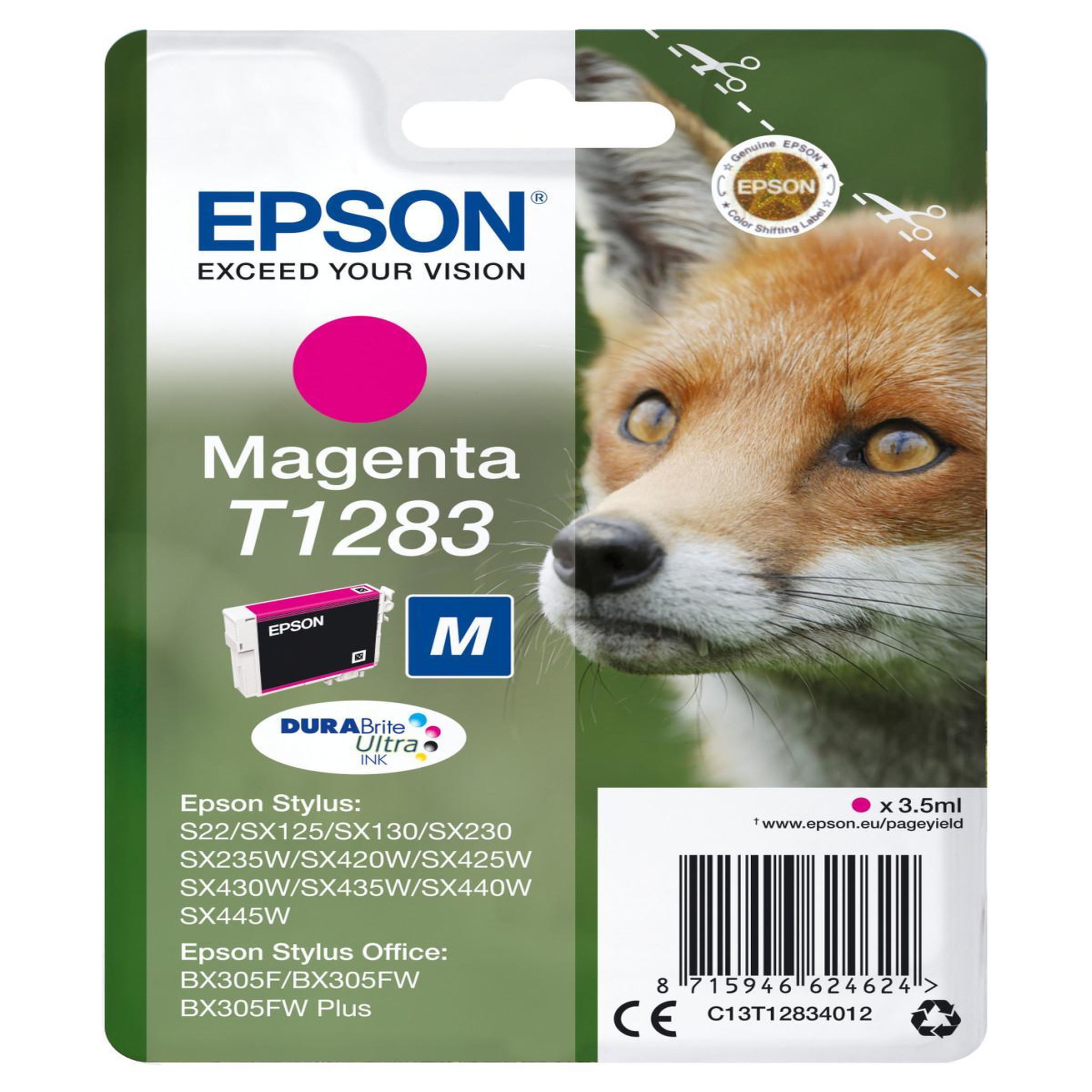 Voir la diapositive 2 : Epson Epson fox cartouche  renard  - encre durabrite ultra m