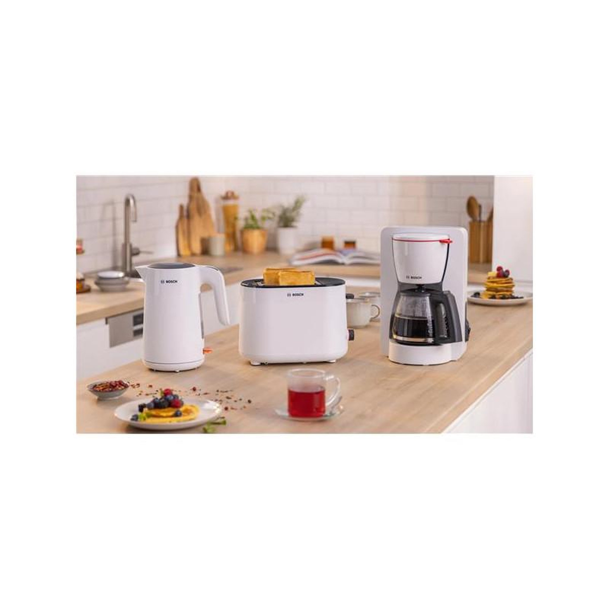 Voir la diapositive 5 : BOSCH Bouilloire électrique 1.7l 2400w blanc - twk2m161