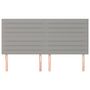 Voir la diapositive 3 : VIDAXL Tetes de lit 4 pcs Gris clair 80x5x78/88 cm Tissu