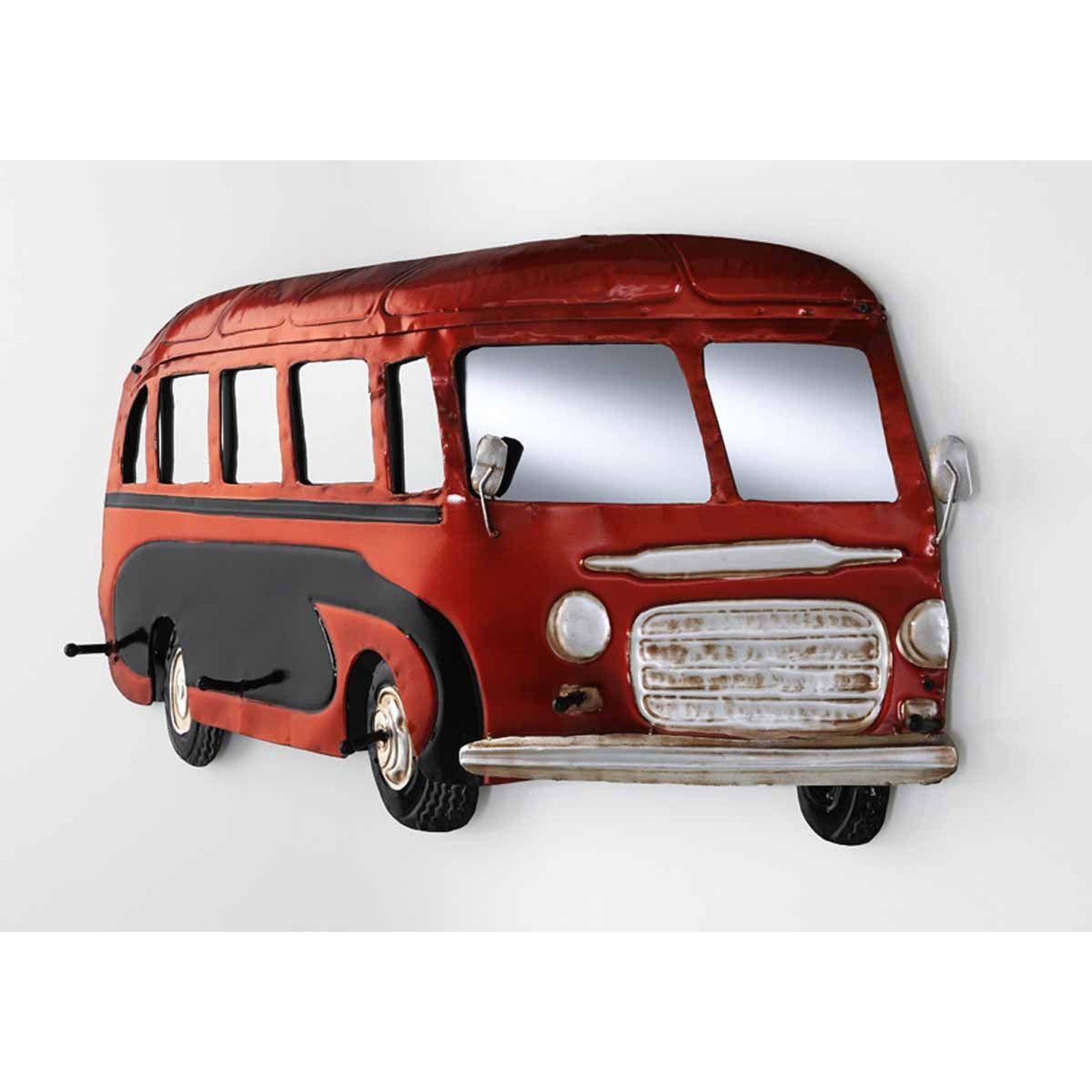 Paris Prix Patère murale vintage  bus  79cm rouge