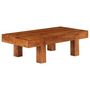 Voir la diapositive 1 : VIDAXL Table basse Bois d'acacia solide avec finition miel 100x50x30cm