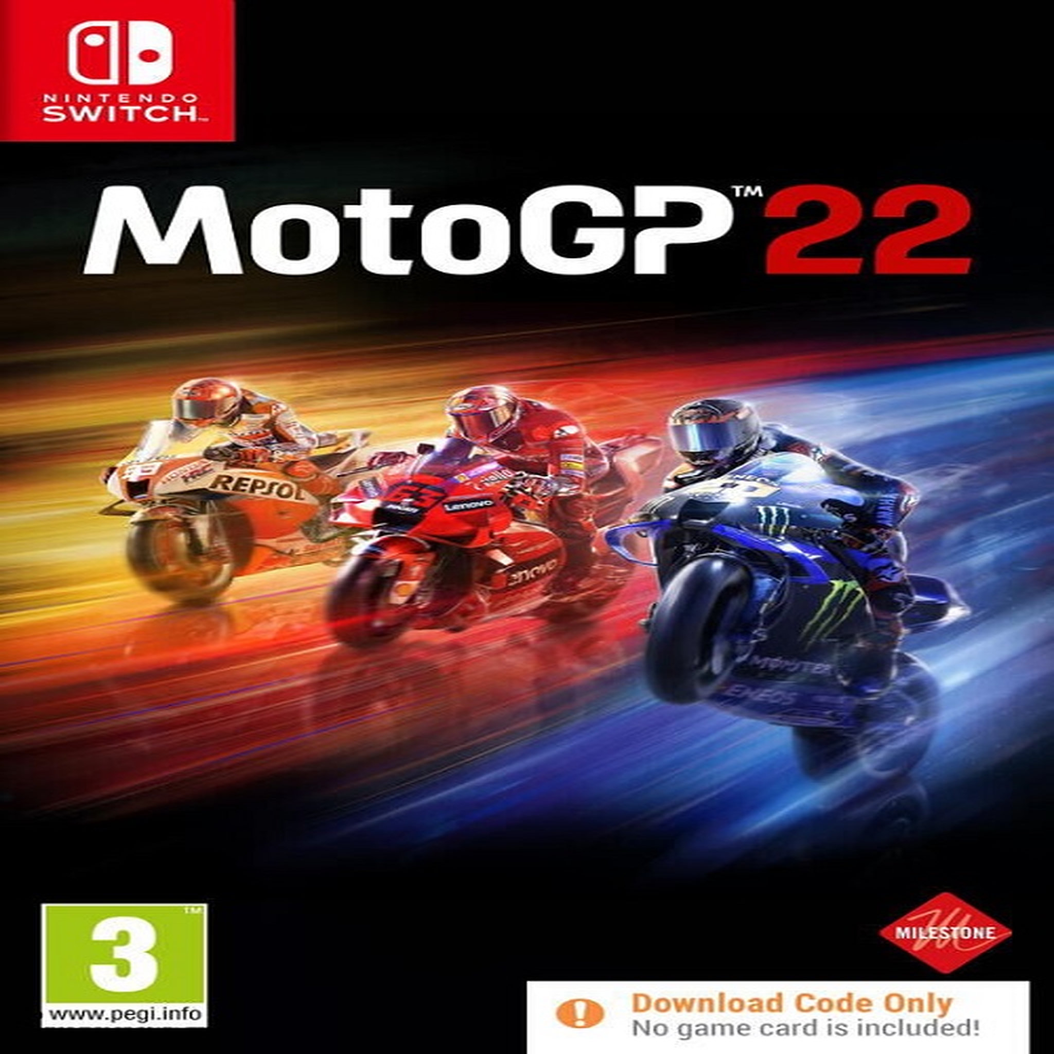 Voir la diapositive 1 : MotoGP 22 Nintendo Switch - Code de téléchargement