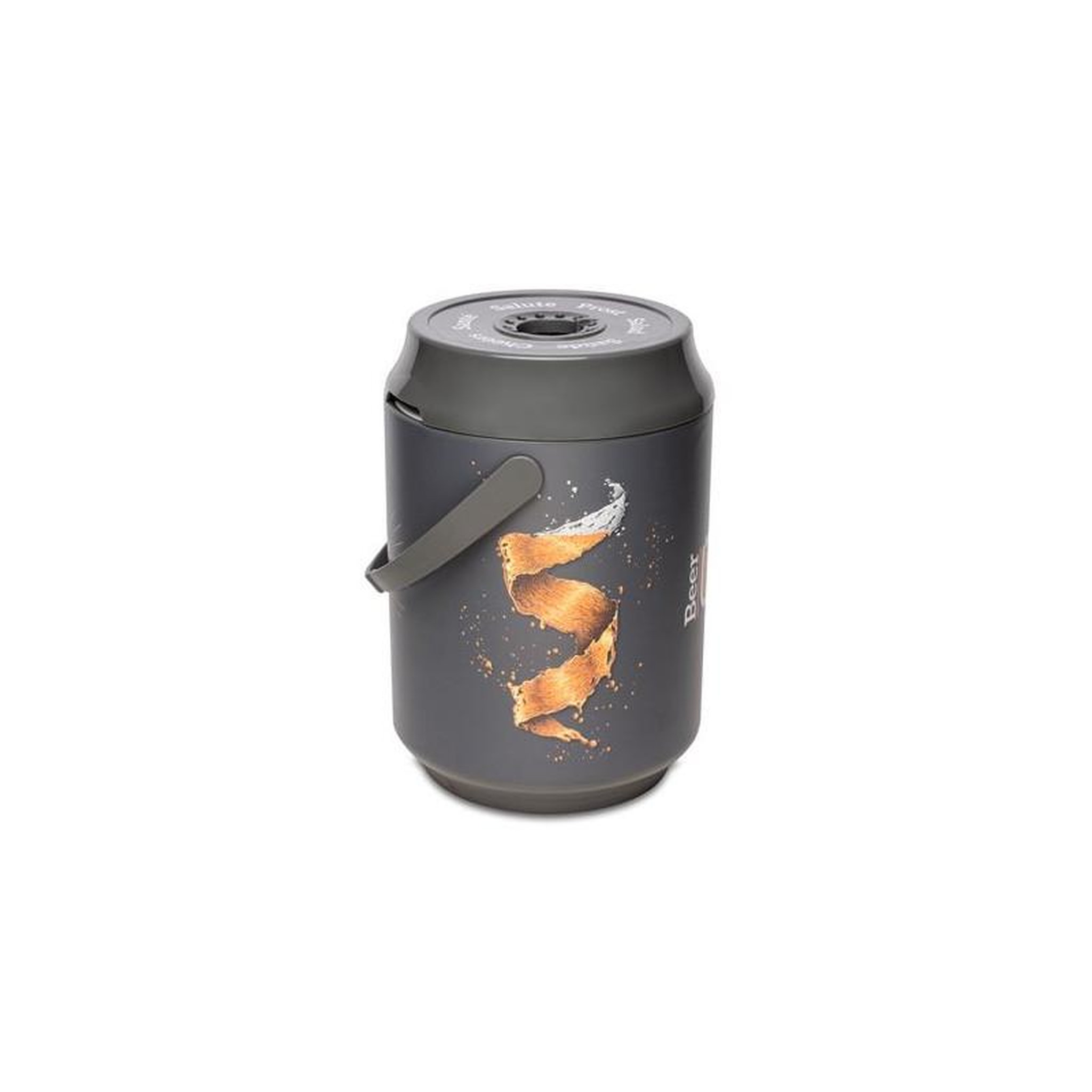BEER UP Pompe à bière Beer Up Portative avec 10 verres BUP10GD6C Gris