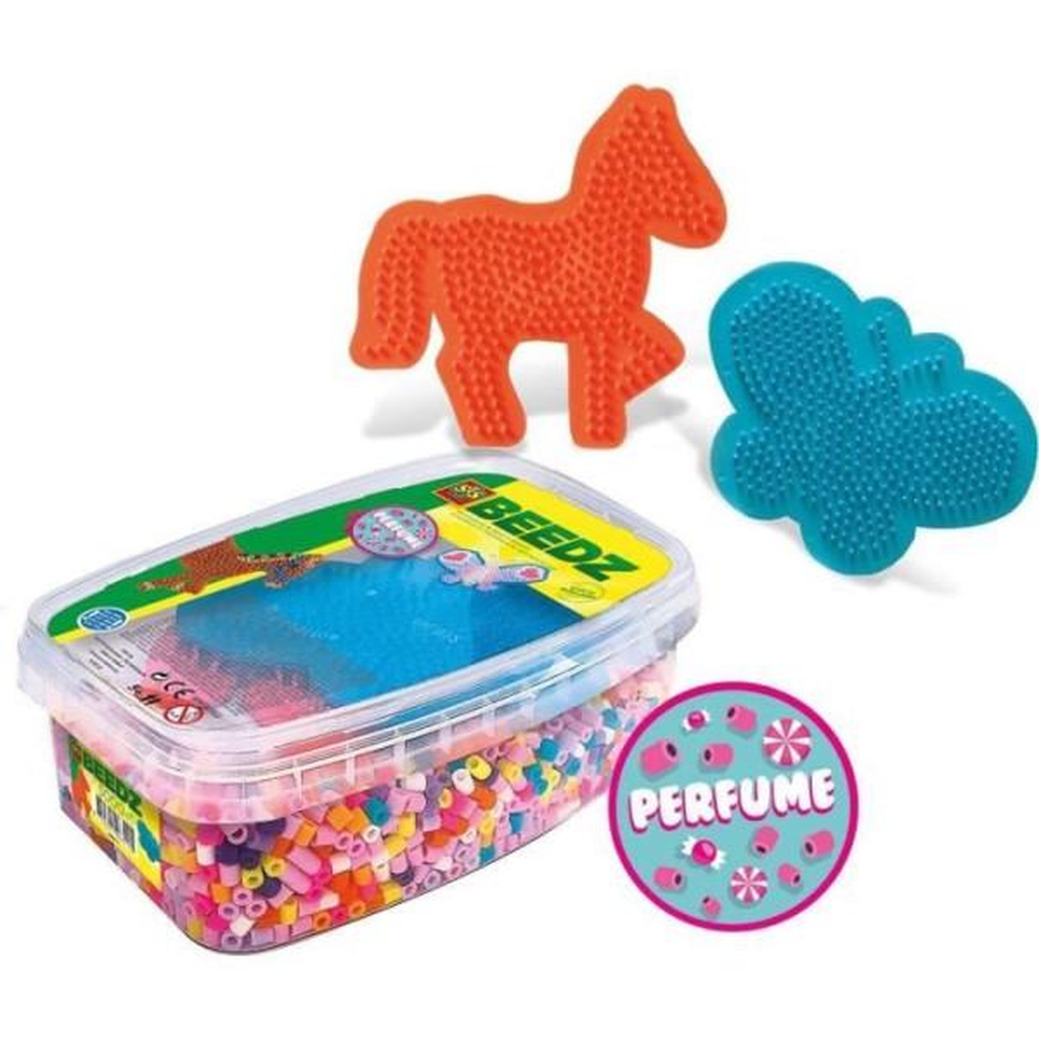 Voir la diapositive 2 : SES Creative SES CREATIVE - Kit de 5000 perles a repasser parfumées Chevaux et papillons