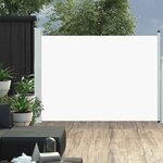 VIDAXL Auvent lateral retractable de patio 120x500 cm Creme