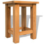 Voir la diapositive 3 : VIDAXL Table d'appoint 27 x 24 x 37 cm Bois de chene massif