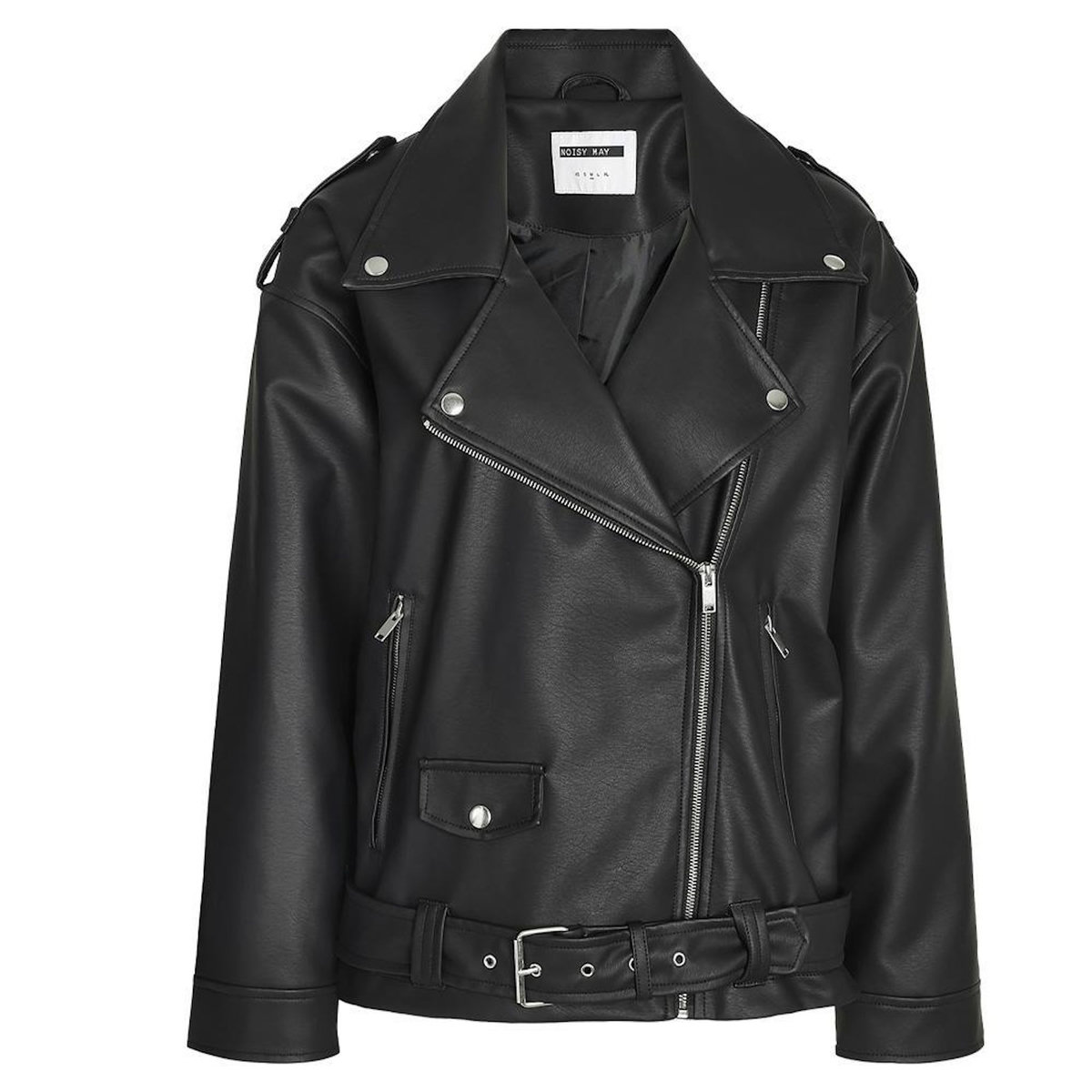 NOISY MAY Perfecto Noir Femme Noisy May Paulina Oversize Biker Curve