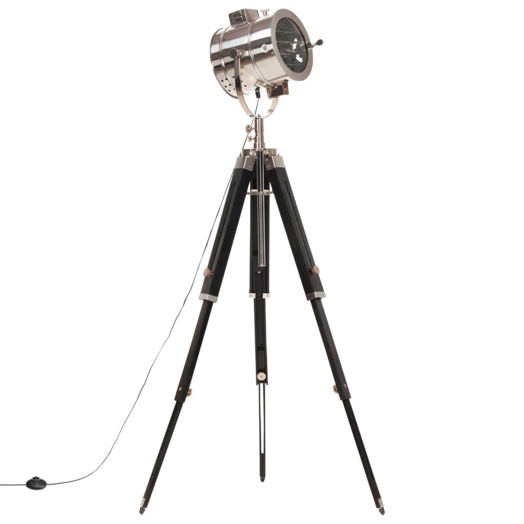 Voir la diapositive 2 : VIDAXL Lampadaire a trepied Bois de manguier massif 165 cm