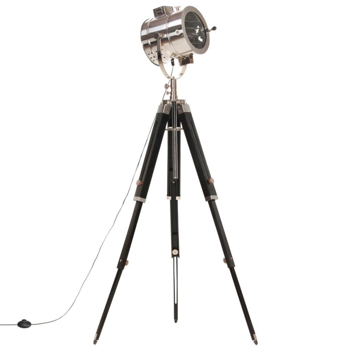 VIDAXL Lampadaire a trepied Bois de manguier massif 165 cm