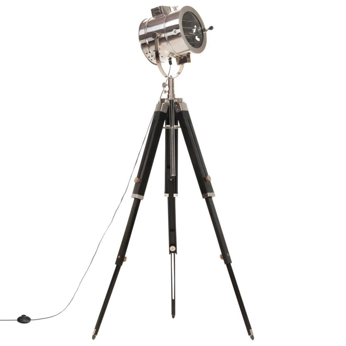 VIDAXL Lampadaire a trepied Bois de manguier massif 165 cm