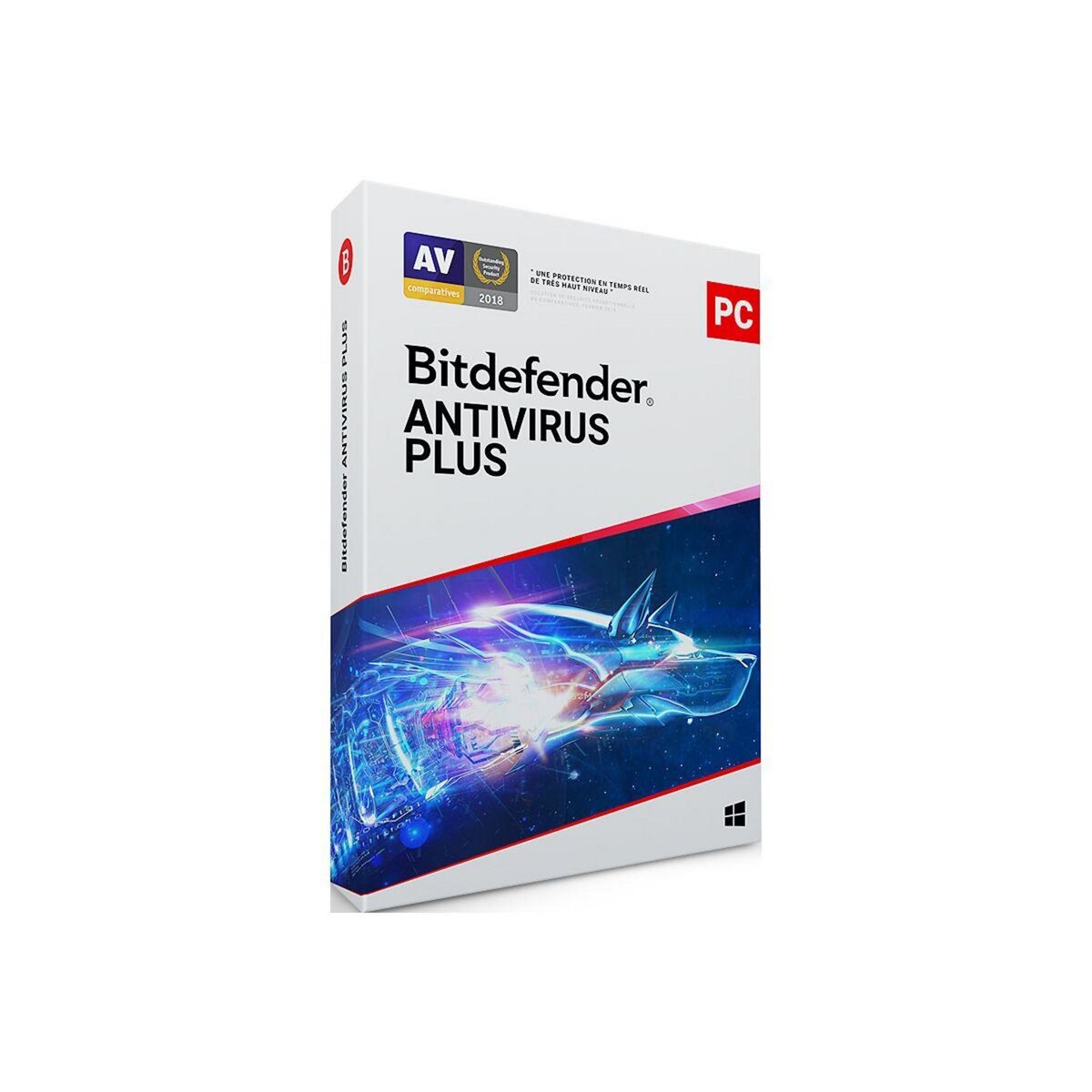 BITDEFENDER Logiciel antivirus et optimisation Antivirus Plus - 1 an - 1 PC