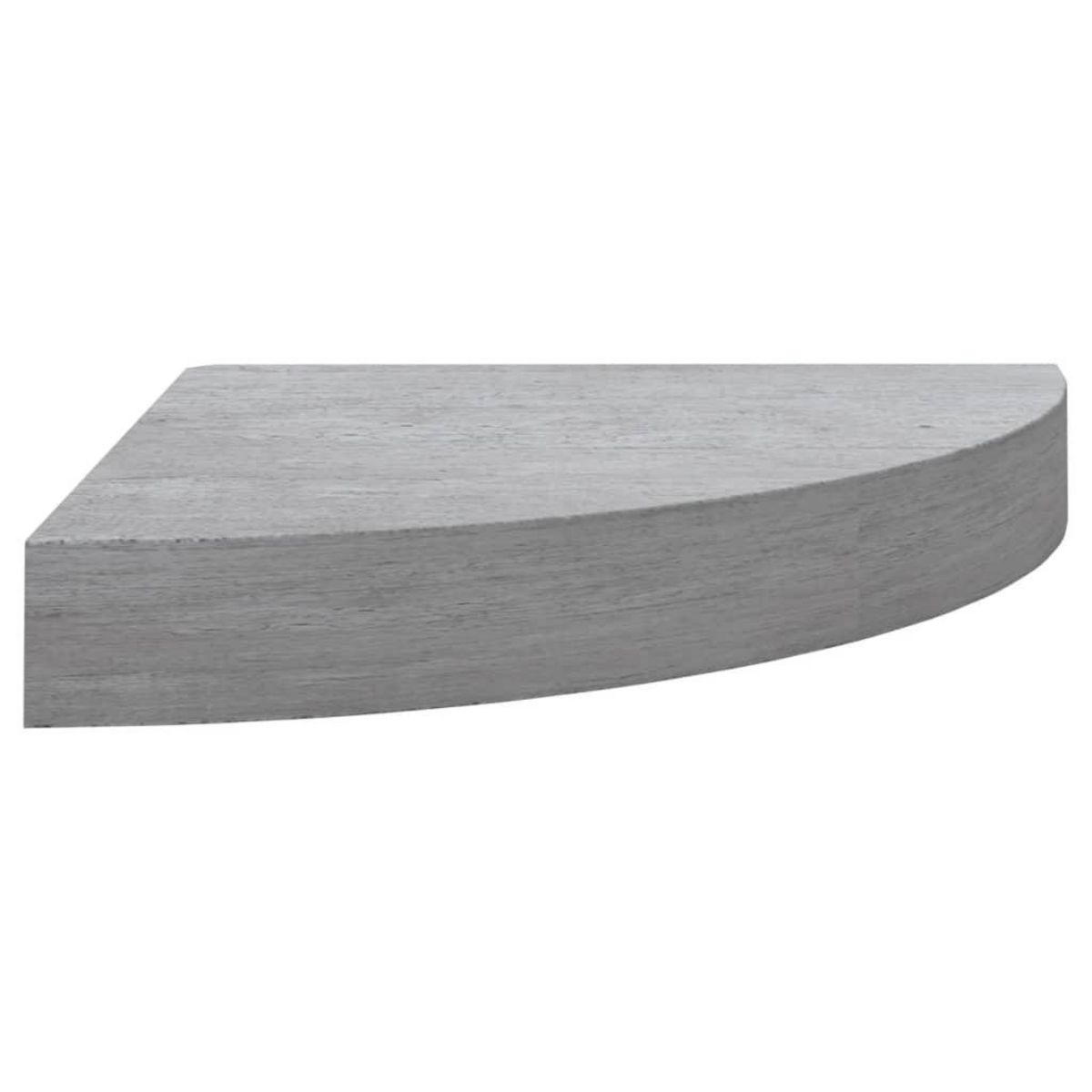 VIDAXL Etageres d'angle murales 4 pcs Gris beton 25x25x3,8 cm MDF