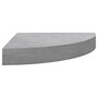 Voir la diapositive 4 : VIDAXL Etageres d'angle murales 4 pcs Gris beton 25x25x3,8 cm MDF
