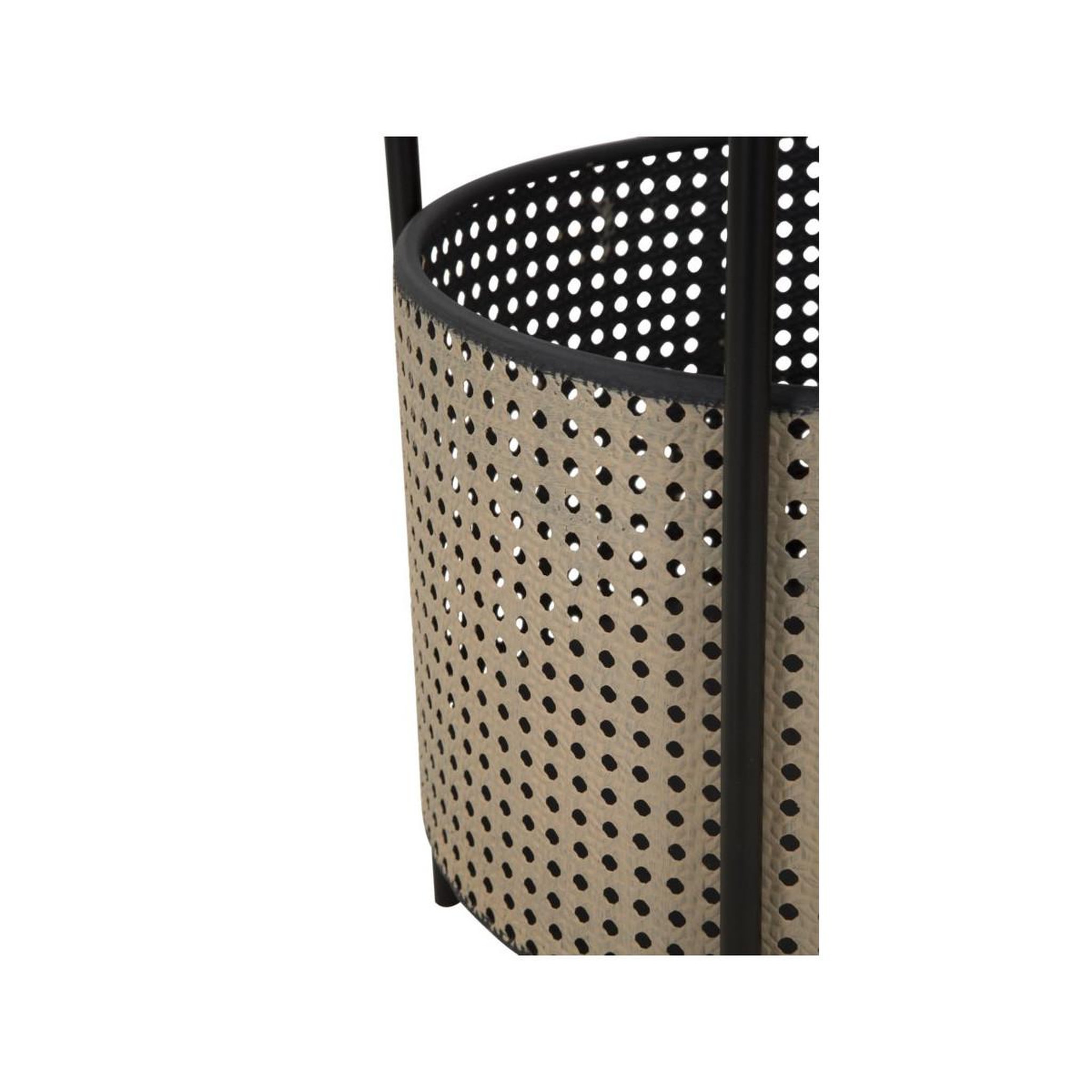 Voir la diapositive 4 : Paris Prix Table d'appoint effet cannage  osaka  50cm noir & naturel