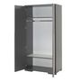 Voir la diapositive 2 : Paris Prix Armoire 2 Portes  London  195cm Gris Anthracite