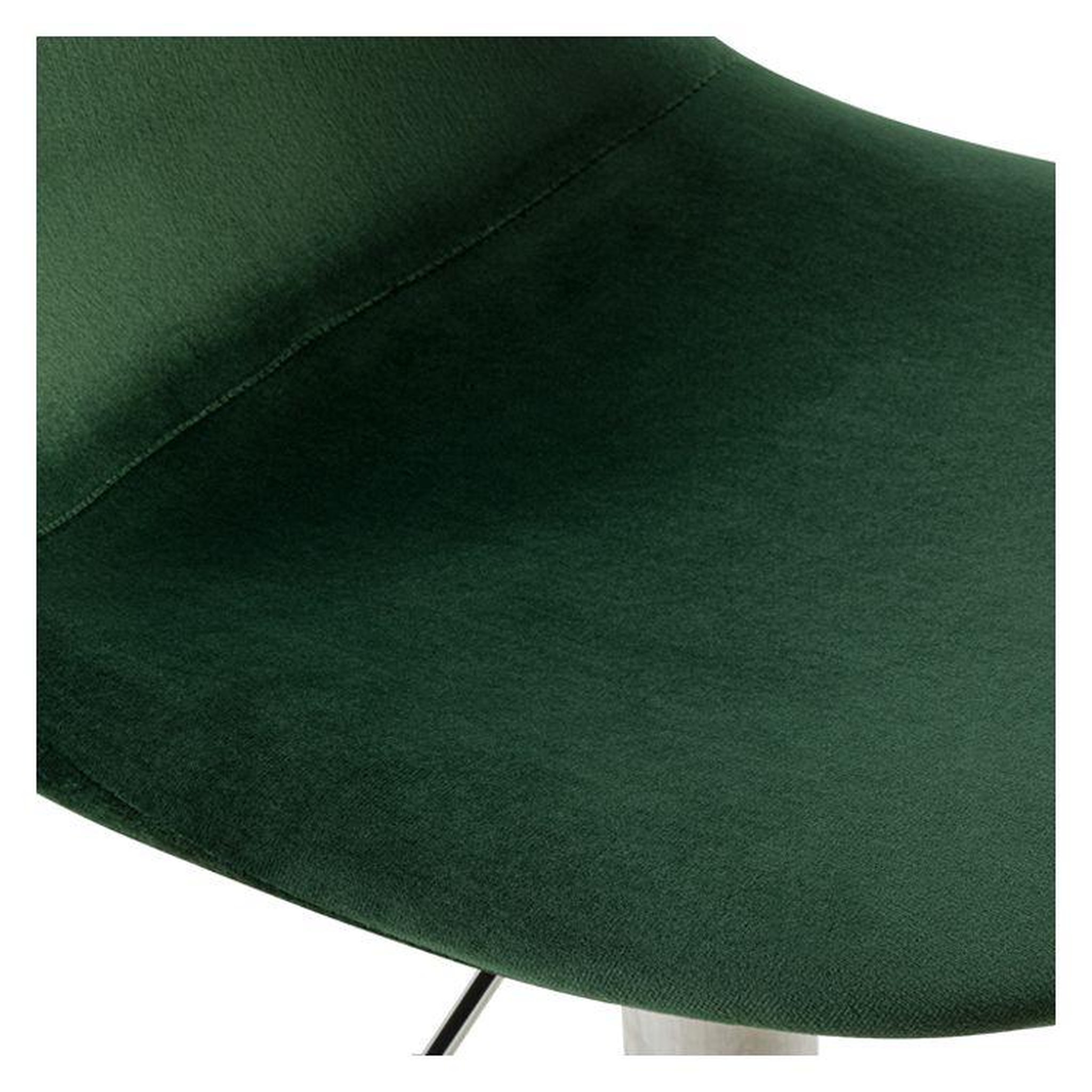 Voir la diapositive 2 : Rendez vous déco Lot de 2 chaises de bar réglables en velours bleu 60/82 cm - Pavo