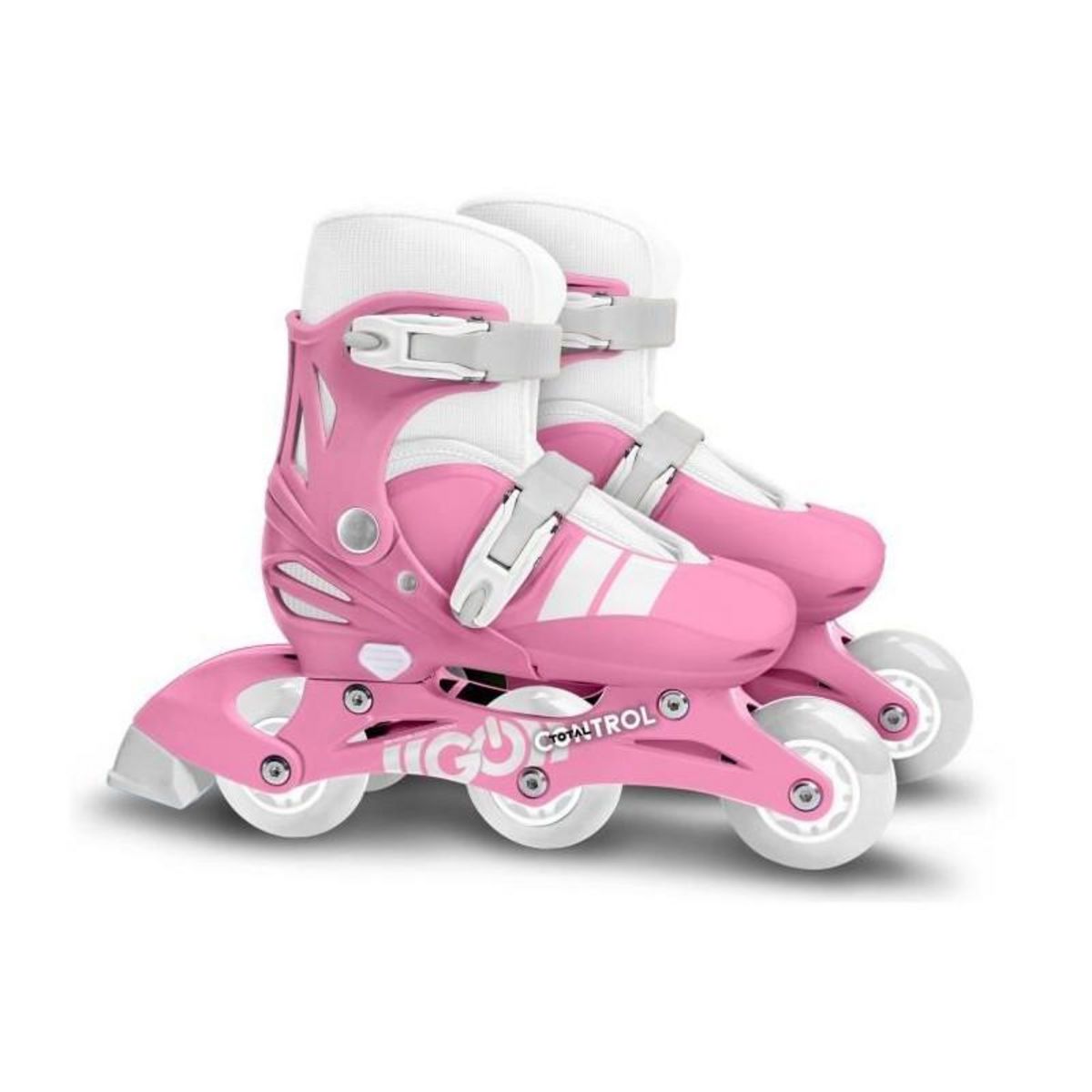 STAMP Patins en ligne 2-en-1 - STAMP - SKIDS CONTROL - 3 roues - Taille 27-30 - Rose