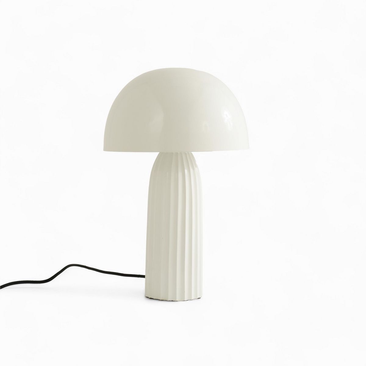 Rendez vous déco Lampe en métal blanche et noire - Joy
