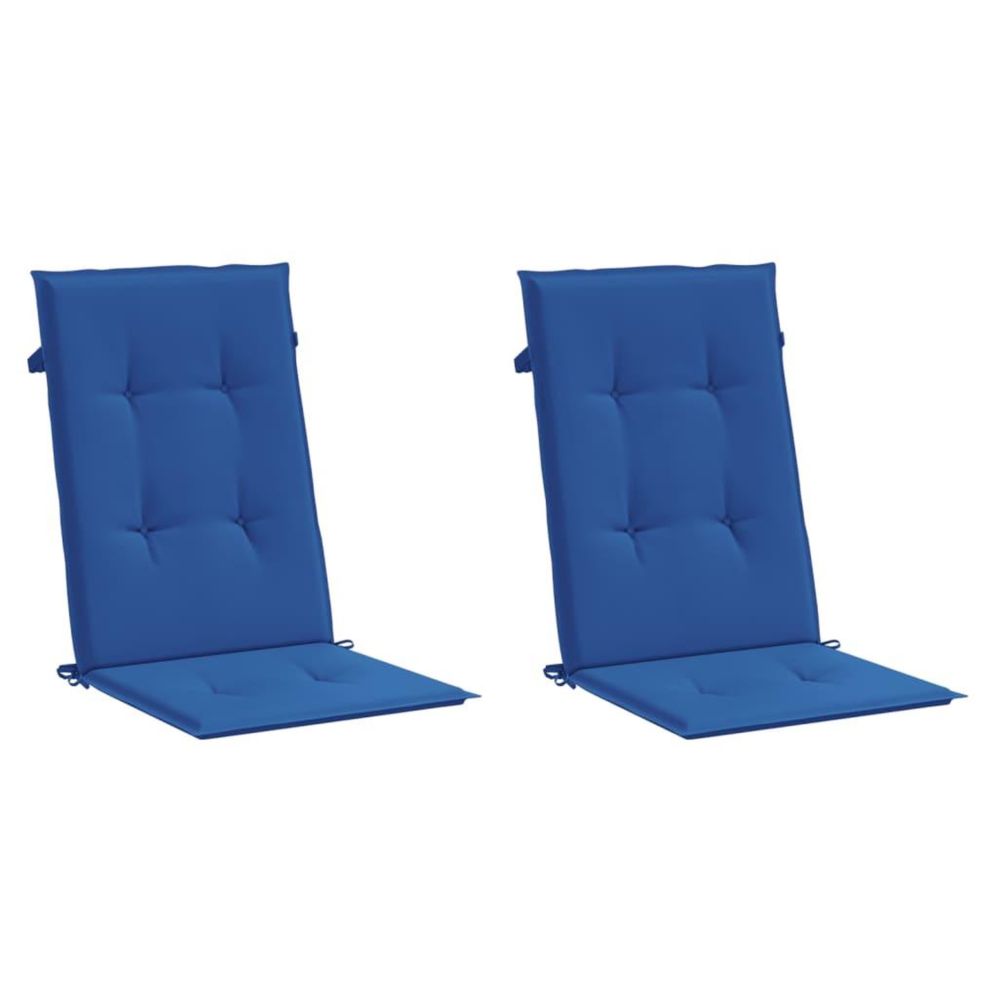 Voir la diapositive 3 : VIDAXL Coussins de chaise de jardin a dossier haut lot de 2 bleu royal