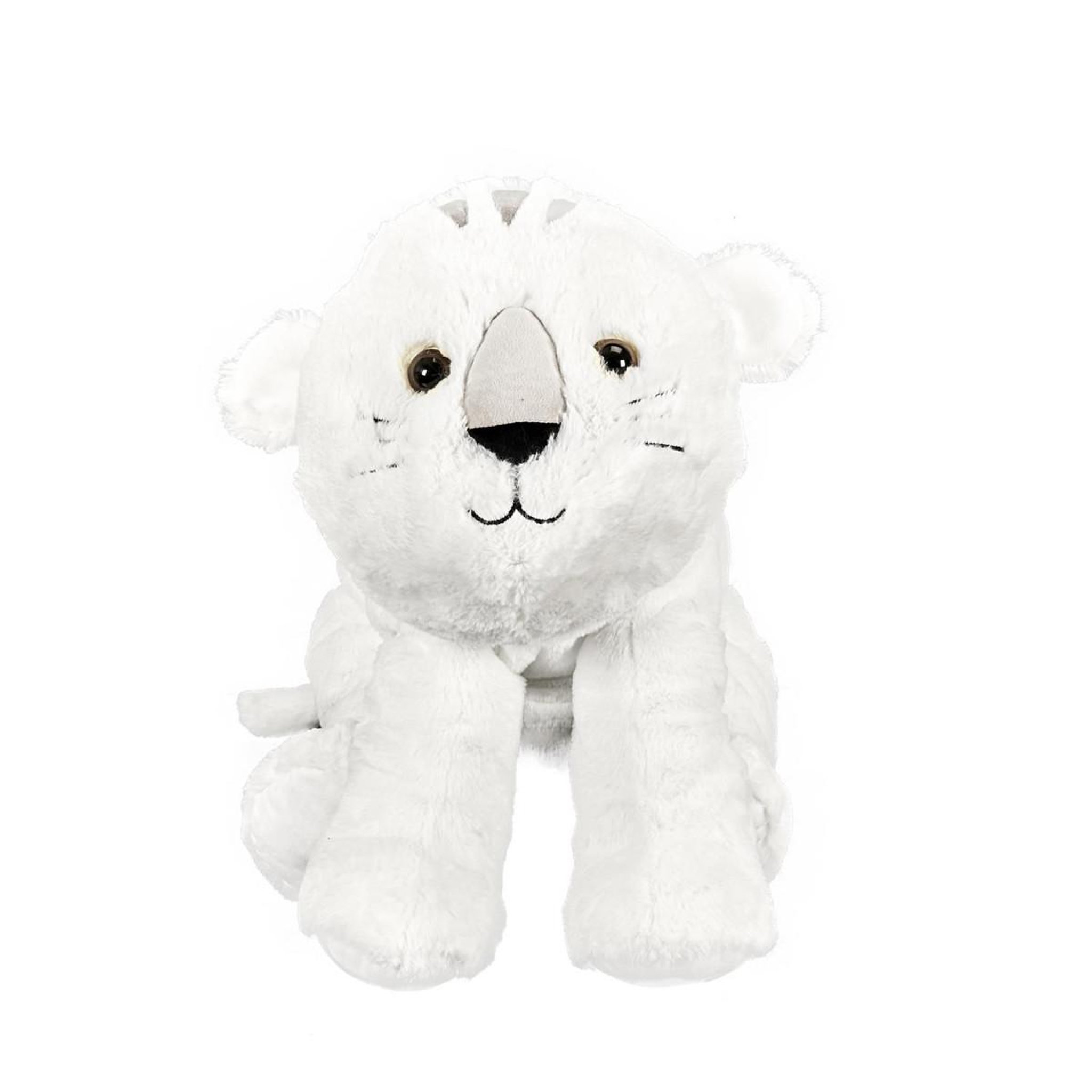 Voir la diapositive 2 : Tom & Zoé Peluche enfant  tigre  60cm blanc