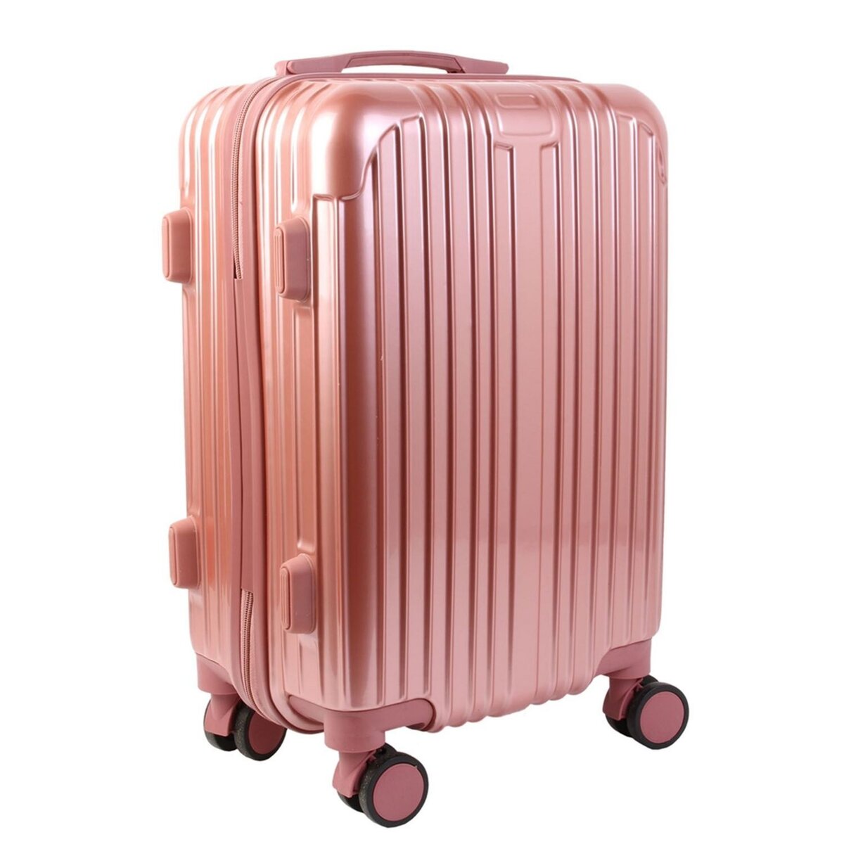 Valise rose bagage à main 55cm 4 roulettes avec code valise cabine