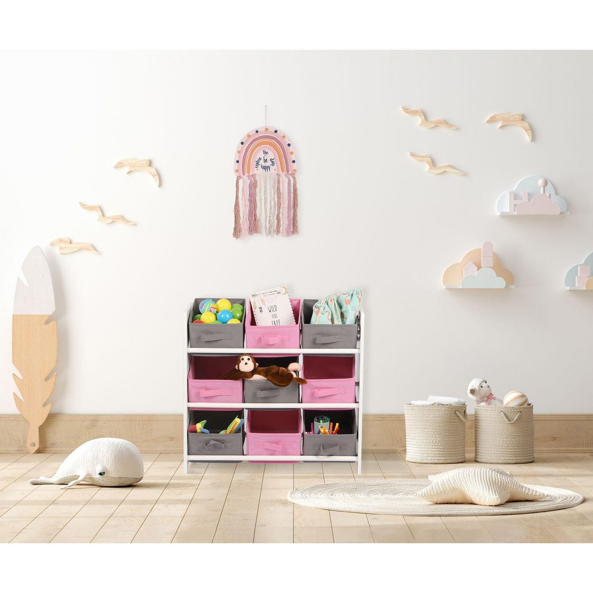 DIVERS Meuble de rangement enfant 9 Paniers