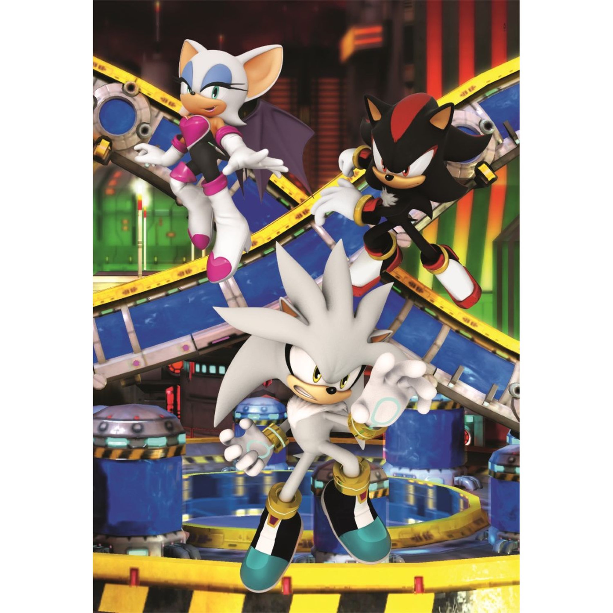 Voir la diapositive 2 : CLEMENTONI Puzzle 3x48 pièces Sonic