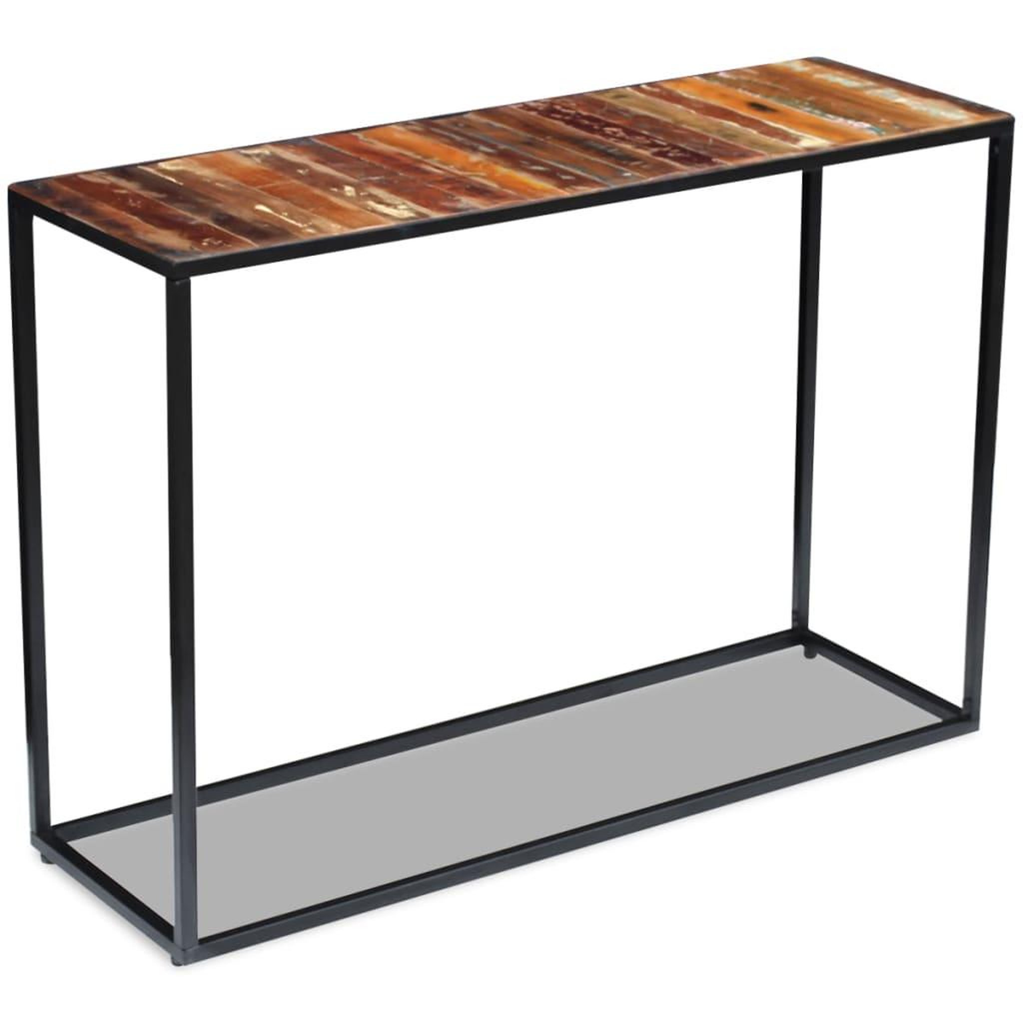 Voir la diapositive 3 : VIDAXL Table console bois de recuperation massif 110x35x76 cm