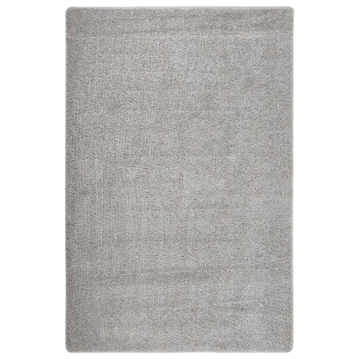 VIDAXL Tapis shaggy antiderapant Gris clair 200x290 cm