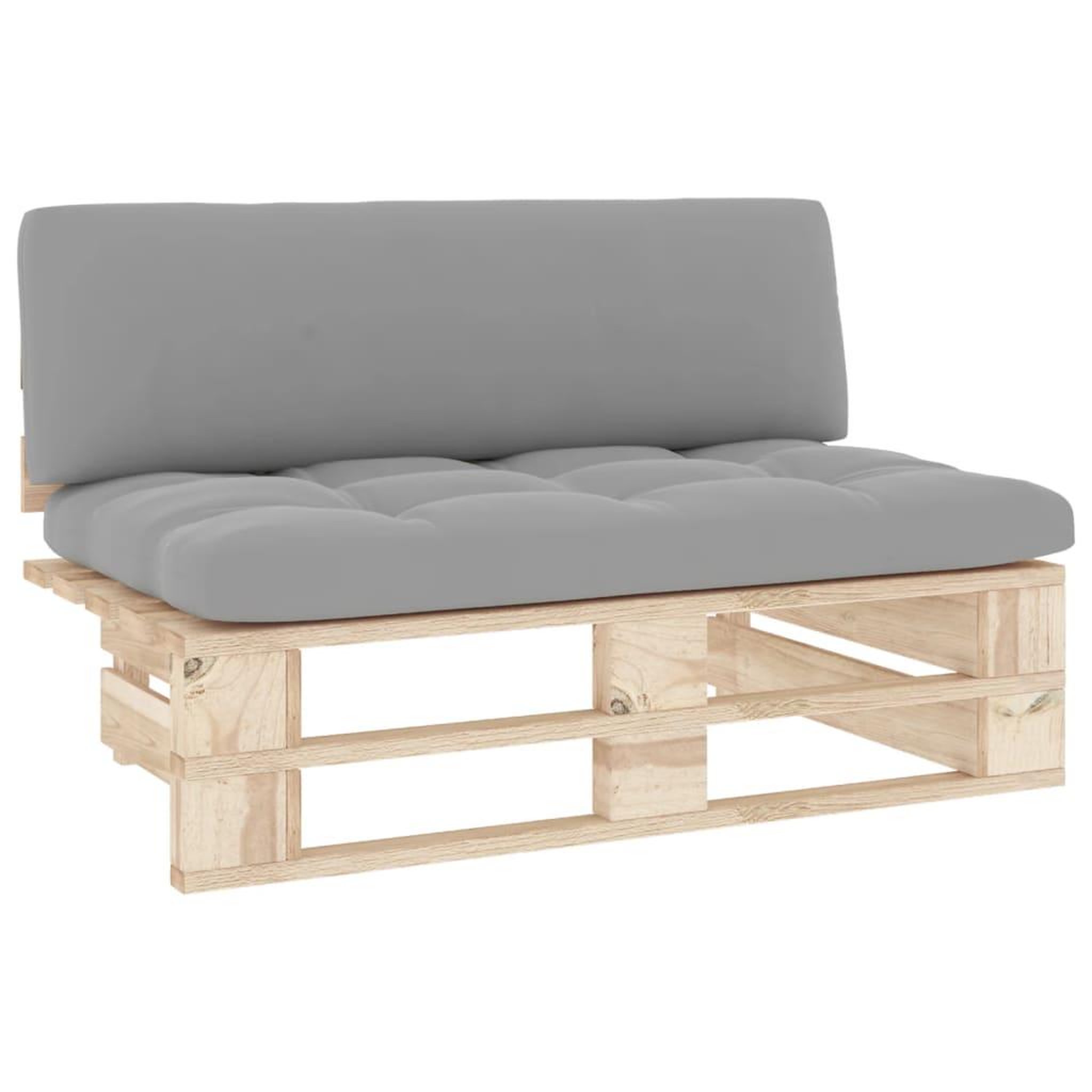 Voir la diapositive 2 : VIDAXL Canape central palette de jardin bois de pin impregne