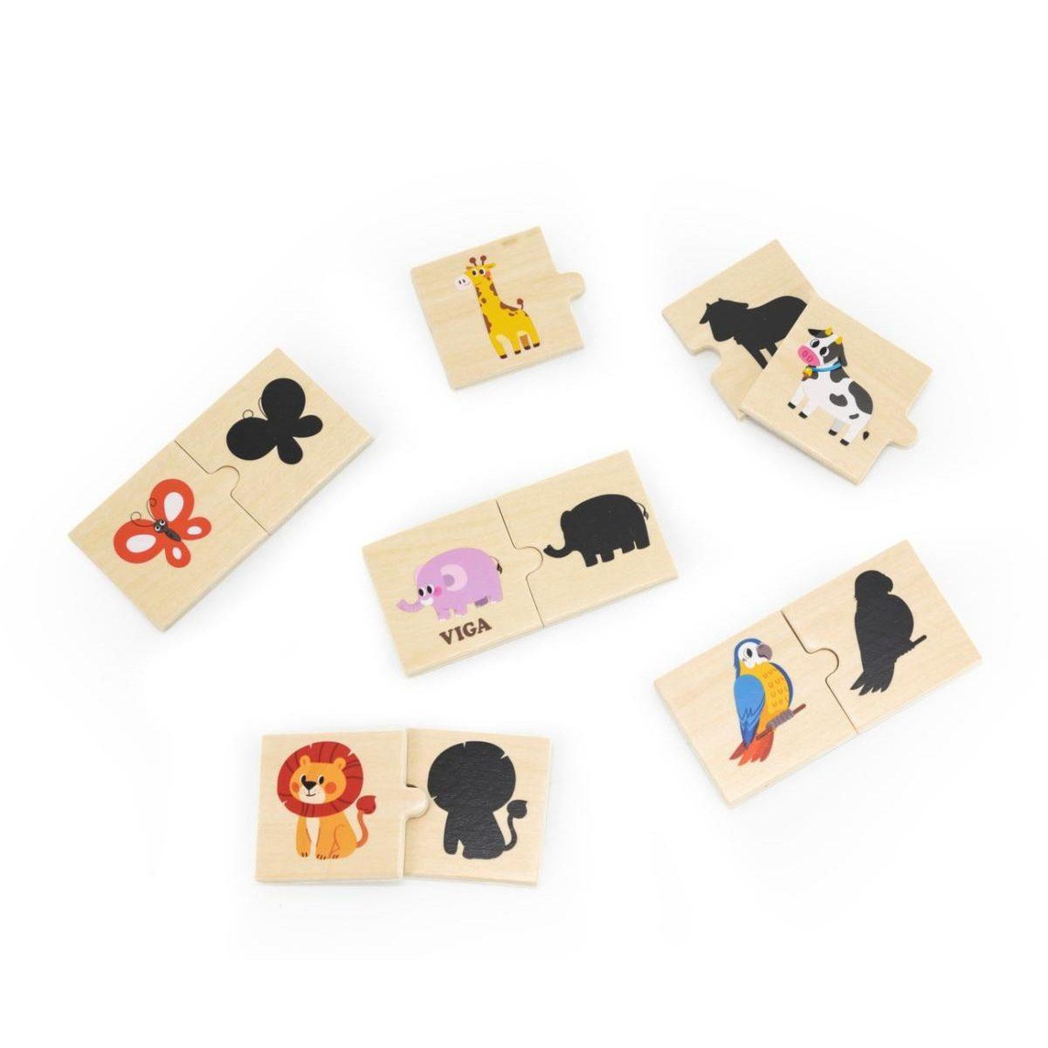 Voir la diapositive 2 : VIGA Puzzle d'association d'ombres  44747