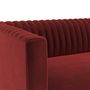 Voir la diapositive 6 : Rendez vous déco Canapé 3 places en velours vert foncé - Gatsby