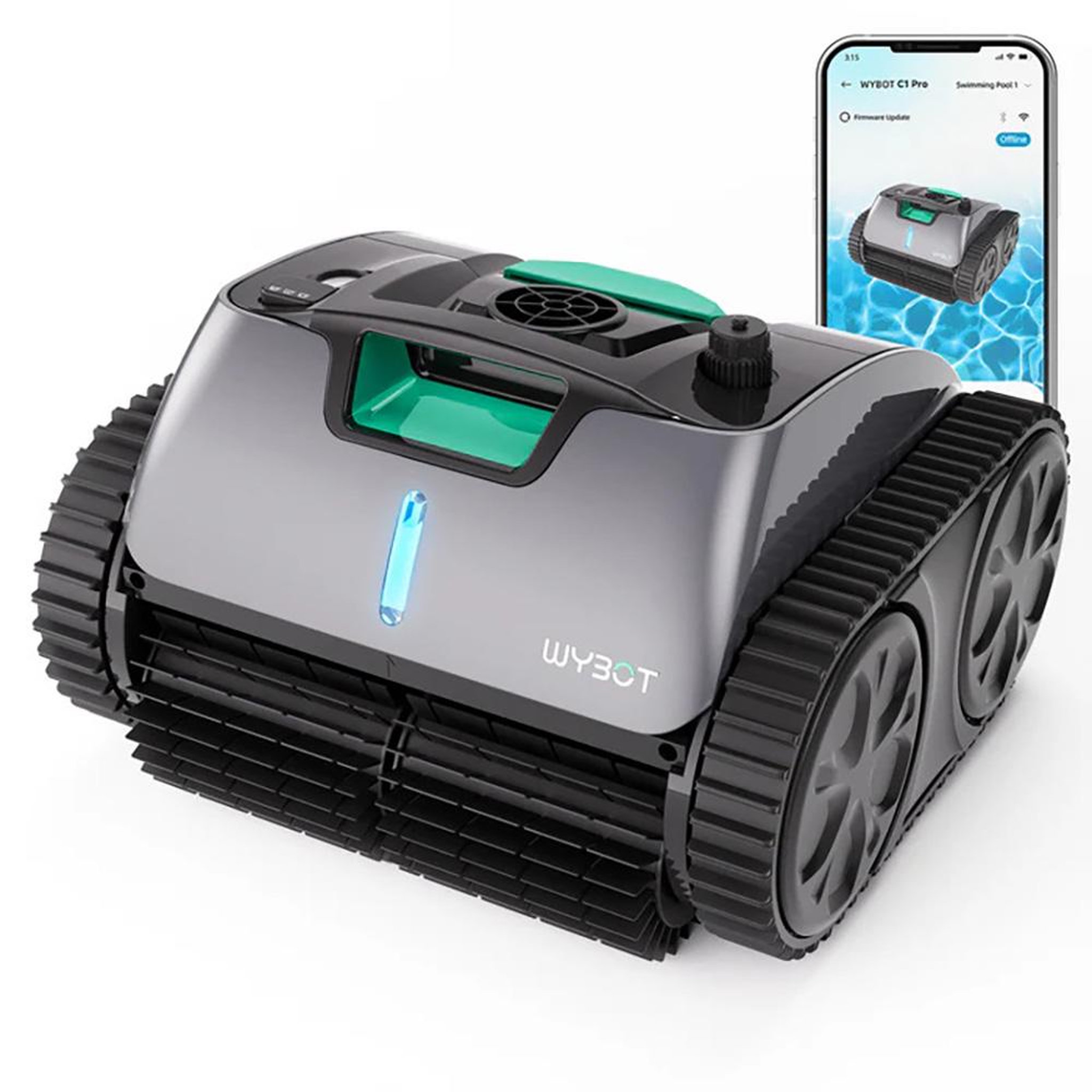 WYBOT Robot piscine électrique sans fil 2h50 max d'autonomie - c1 pro