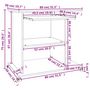 Voir la diapositive 6 : VIDAXL Bureau d'ordinateur Noir 80x50x75 cm Bois d'ingenierie