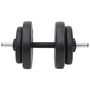Voir la diapositive 5 : VIDAXL Ensemble d'halteres et de barres avec plaques 60 kg
