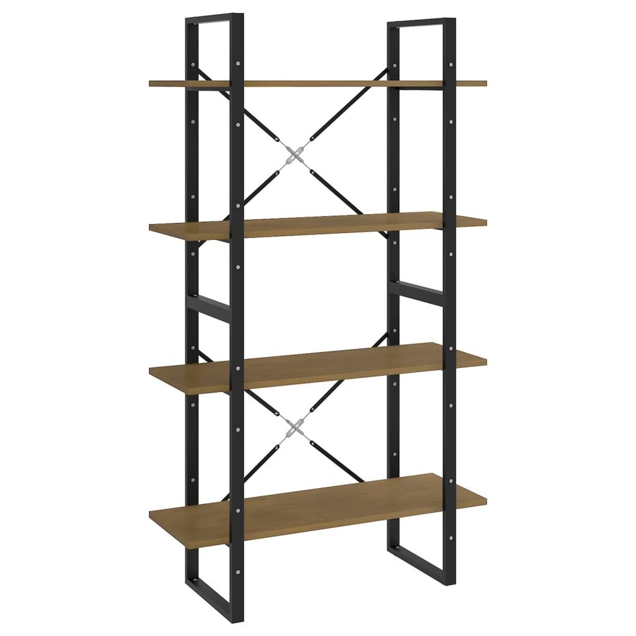 Voir la diapositive 2 : VIDAXL Bibliotheque a 4 niveaux 80x30x140 cm bois de pin massif