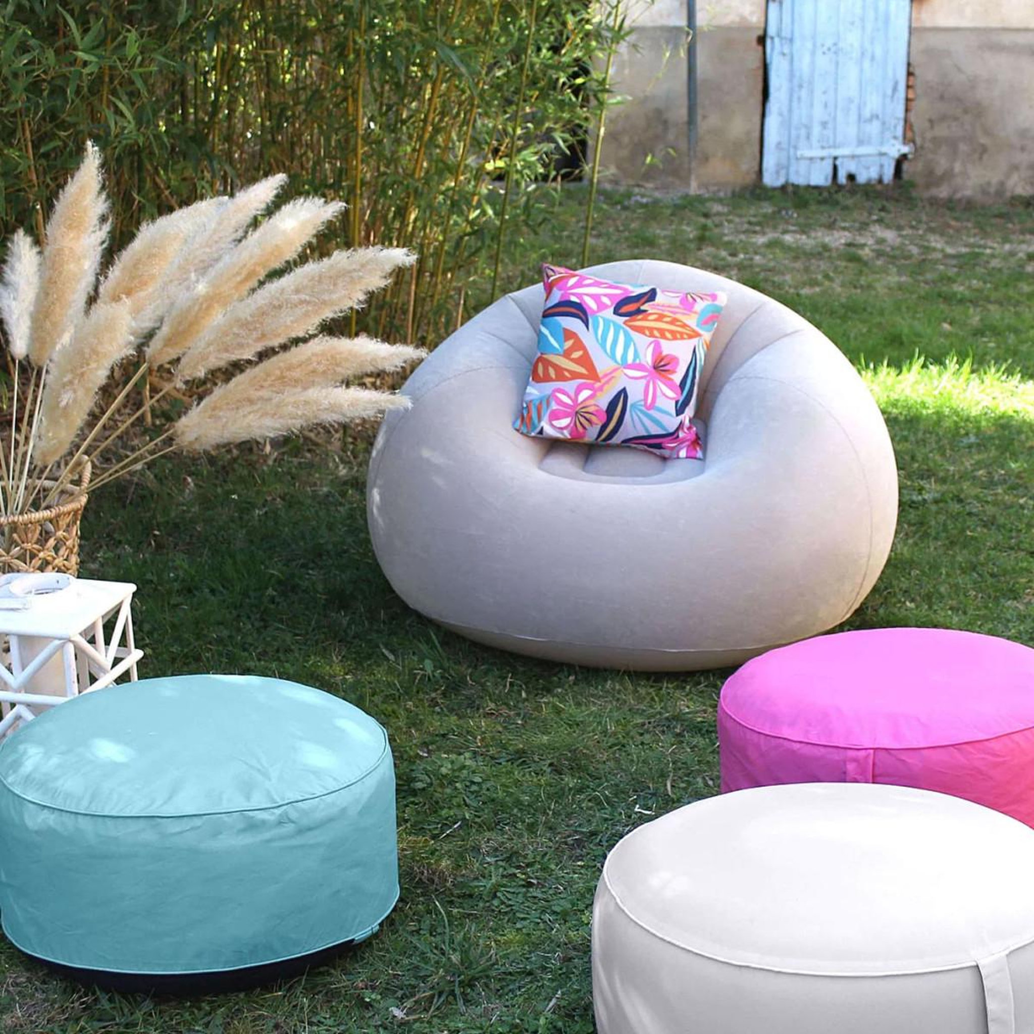 Voir la diapositive 4 : ENJOY HOME Coussin déco d'extérieur  costa  60x60cm multicolore