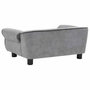 Voir la diapositive 5 : VIDAXL Canape pour chien Gris 72x45x30 cm Peluche