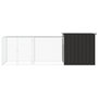 Voir la diapositive 3 : VIDAXL Poulailler Anthracite 300x91x100 cm Acier galvanise