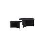 Voir la diapositive 2 : Paris Prix Lot de 2 Tables Basses Design  Salto  85cm Noir
