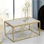 Voir la diapositive 6 : Paris Prix Table Basse Design  Exy  90cm Or