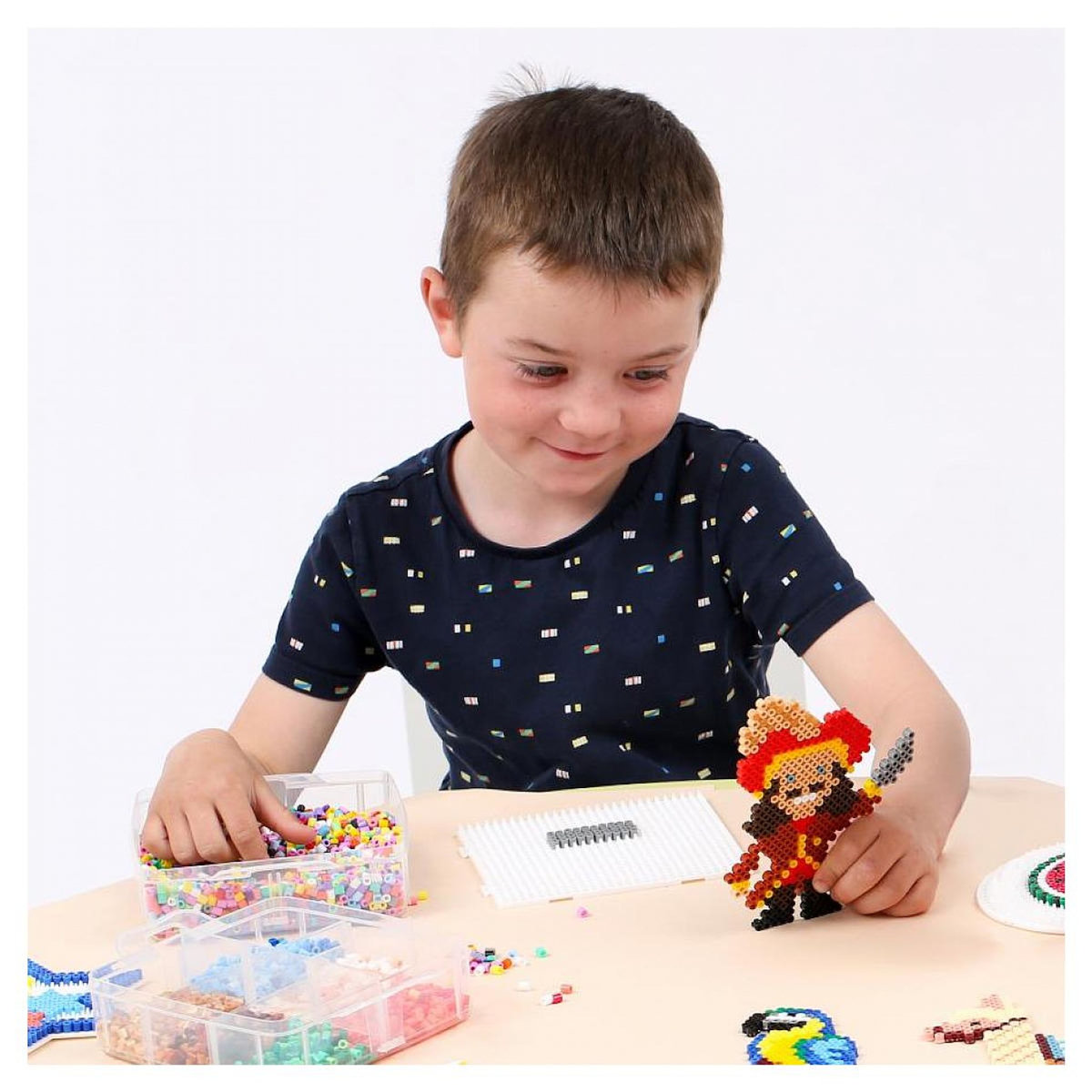 Hama Midi plaque carrée assemblable blanche