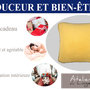 Voir la diapositive 4 : Les Ateliers du Linge Coussin imprime 100% polyester melly