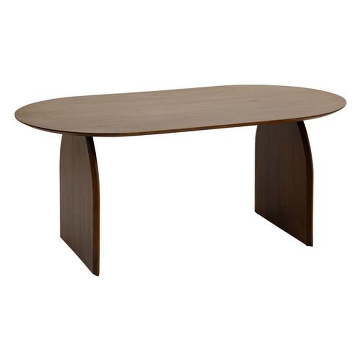 ATMOSPHERA Table à manger en bois massif 6 personnes ISANA - Marron