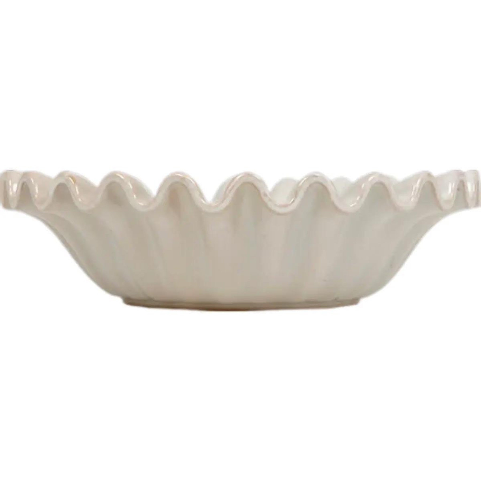 Voir la diapositive 3 : ATMOSPHERA Coupe vide-poche en céramique  sien  25cm blanc