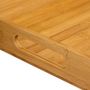 Voir la diapositive 4 : FIVE Lot de 2 Plateaux de Service  Bambou  46cm Beige