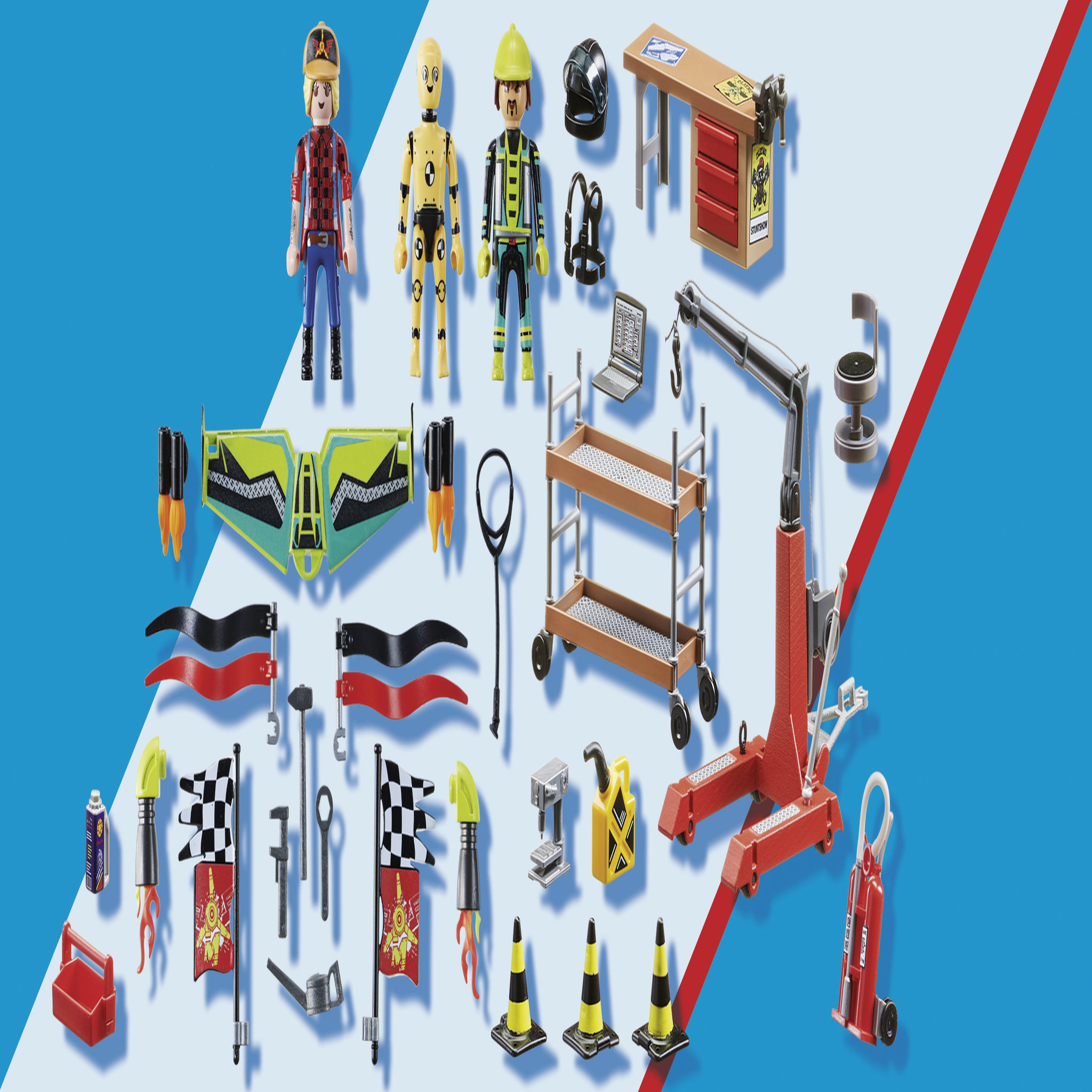 Voir la diapositive 2 : PLAYMOBIL 70834 - Air Stuntshow Atelier de réparation
