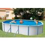 Voir la diapositive 3 : trigano Piscine hors sol acier ovale SAPHIR  - 6,10 x 3,65 x 1,20m - blanche