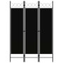 Voir la diapositive 1 : VIDAXL Cloison de separation 3 panneaux Noir 120x180 cm